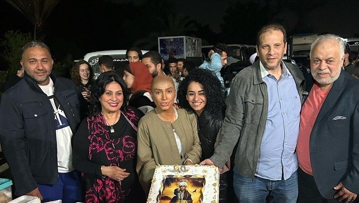 روجينا تحتفل بعيد ميلادها في آخر يوم تصوير ستهم روجينا تحتفل بعيد ميلادها في آخر يوم تصوير ستهم