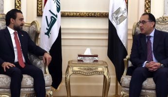 رئيس الوزراء المصري يلتقى رئيس مجلس النواب العراقى والوفد المرافق له