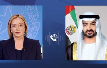 رئيس الإمارات يتلقى اتصالاً هاتفياً من رئيسة وزراء إيطاليا