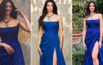 بالصور.. الفنانة المصرية تارا عماد تخطف الأنظار بفستان أزرق في احتفالية Cartier