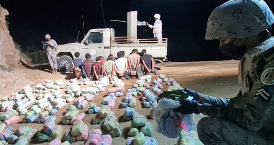 احباط محاولة تهريب كمية من نبات القات المخدر بجازان احباط محاولة تهريب كمية من نبات القات المخدر بجازان