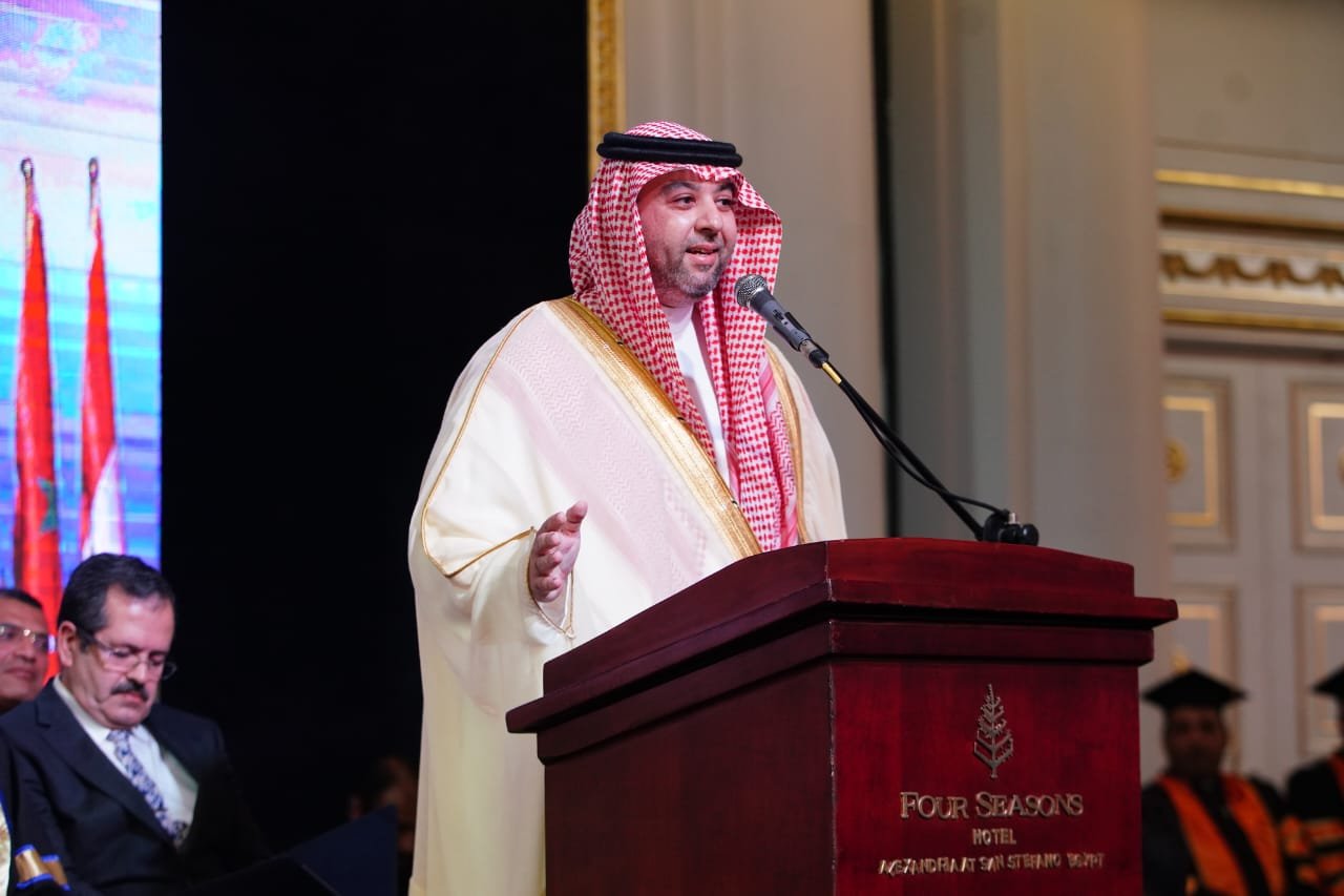 رئيس الهيئة العامة للموانىء السعودية يشارك الأكاديمية العربية احتفالها بتخريج دفعة من معهد النقل الدولي واللوجيستيات رئيس الهيئة العامة للموانىء السعودية يشارك الأكاديمية العربية احتفالها بتخريج دفعة من معهد النقل الدولي واللوجيستيات