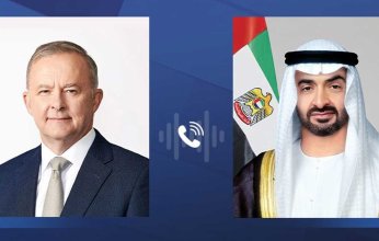هاتفياً.، . الإمارات و أستراليا تبحثان تعزيز العمل المشترك بين البلدين