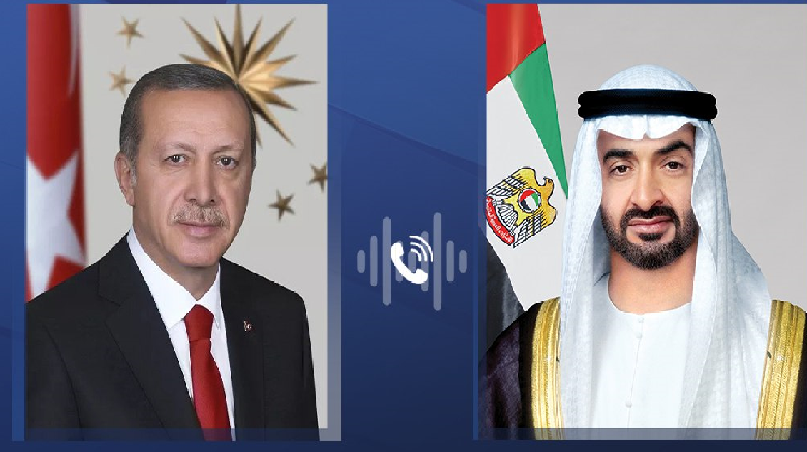 الرئيس الاماراتي يجرى اتصالا هاتفيا بنظيره التركي الرئيس الاماراتي يجرى اتصالا هاتفيا بنظيره التركي