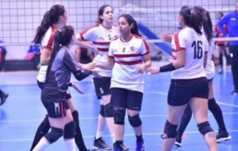 فريق سيدات الكرة الطائرة بنادى الزمالك المصري يواجه اليوم نظيره الجيش الرواندى