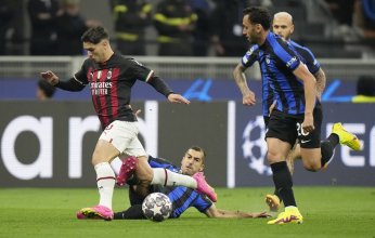 التعادل السلبي ينهي شوط مباراة ميلان وإنتر الأول في أبطال أوروبا
