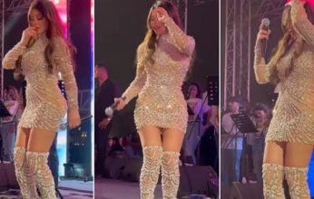 شاهد.. النجمة هيفاء وهبي ترقص في حفلها بممشى أهل مصر