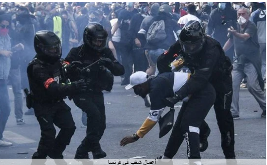 فرنسا تعلن نشر 45 ألف شرطي لمواجهة الاضطرابات فرنسا تعلن نشر 45 ألف شرطي لمواجهة الاضطرابات