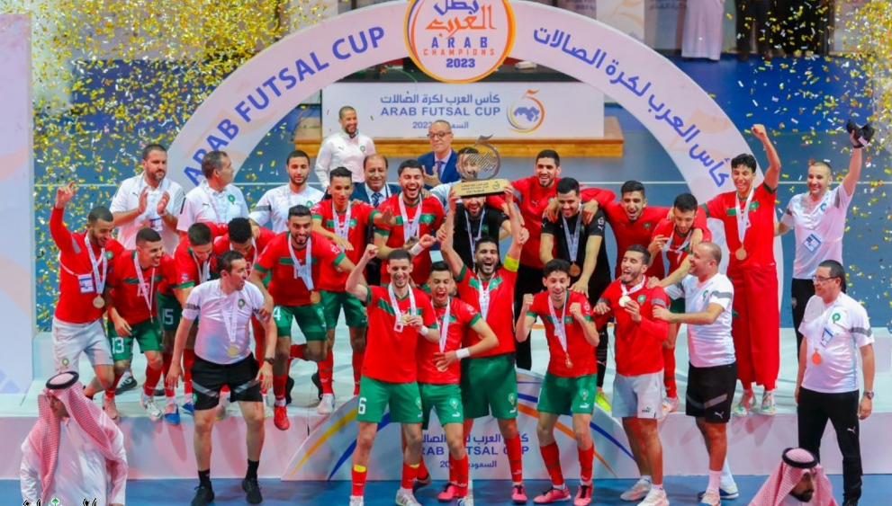تتويج المغرب بكأس العرب لكرة قدم الصالات 2023 تتويج المغرب بكأس العرب لكرة قدم الصالات 2023