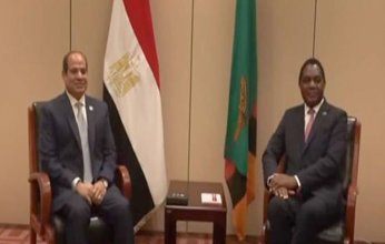الرئيس المصري ونظيره الزامبي يتفقان على تعزيز الآليات الإفريقية لإعادة الإعمار والتنمية بعد النزاعات