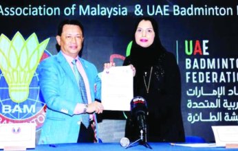 اتفاقية تعاون بين الإمارات وماليزيا في الريشة الطائرة