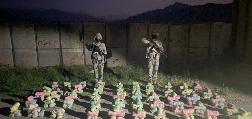 إحباط محاولة تهريب (200) كجم من نبات القات المخدر بجازان إحباط محاولة تهريب (200) كجم من نبات القات المخدر بجازان