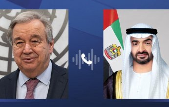 رئيس الإمارات يتلقي أتصالًا هاتفيًا من أمين عام منظمة الأمم المتحدة