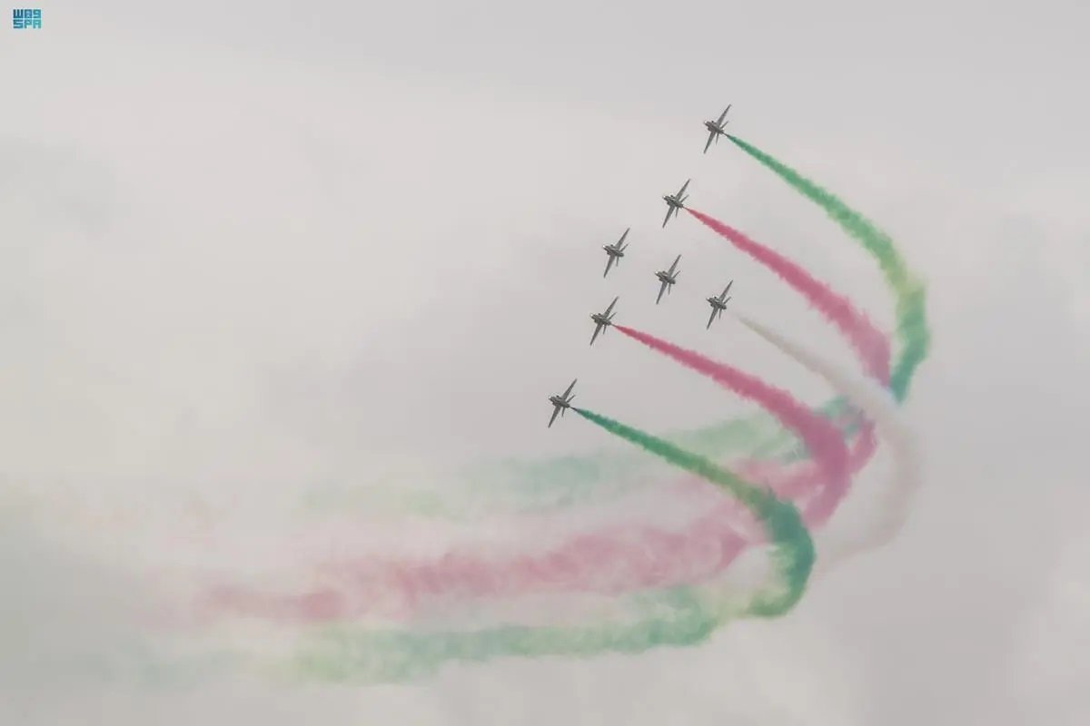 «الصقور السعودية» يواصل استعراضاته الجوية بالمعرض الجوي العالمي «RIAT 2023» «الصقور السعودية» يواصل استعراضاته الجوية بالمعرض الجوي العالمي «RIAT 2023»