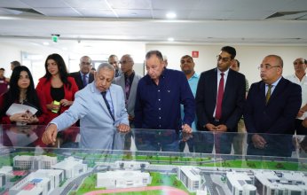 رئيس النادي الأهلي يزور فرع الأكاديمية العربية بمدينة العلمين الجديدة (صور)