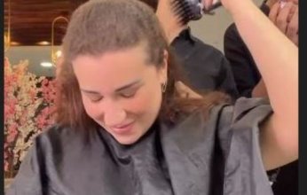 أسما شريف منير تعلق بعد حلاقة شعرها