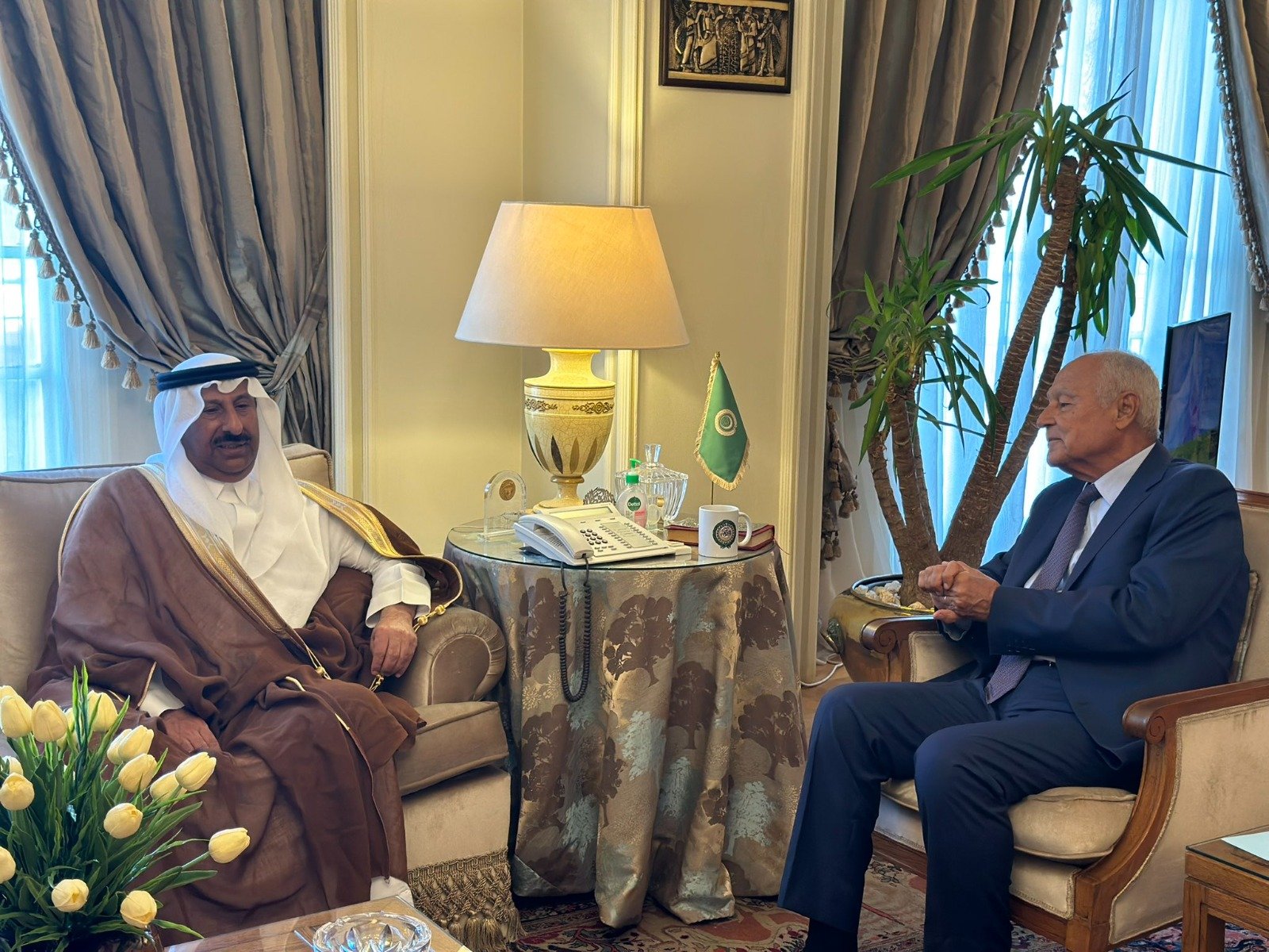 أبو الغيط يبحث مع أمين عام المنظمة العربية للهلال الأحمر والصليب الأحمر الوضع الإنساني في الوطن العربي أبو الغيط يبحث مع أمين عام المنظمة العربية للهلال الأحمر والصليب الأحمر الوضع الإنساني في الوطن العربي