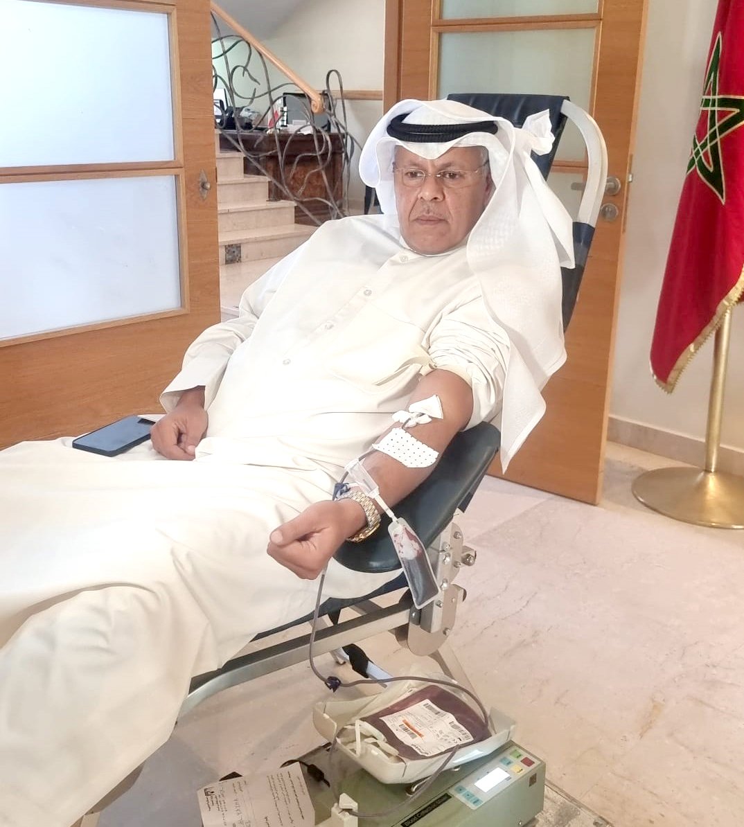 سفارة الكويت بالمغرب تنظم حملة للتبرع بالدم لمصابي الزلزال سفارة الكويت بالمغرب تنظم حملة للتبرع بالدم لمصابي الزلزال