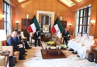 ولي العهد الكويتي يستقبل كبار الرؤساء في شركة هواوي الصينية بمقر إقامة سموه بمدينة هانغتشو