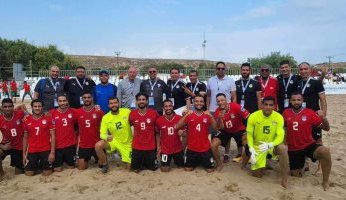 منتخب مصر للكرة الشاطئية يفوز على إيطاليا فى دورة ألعاب البحر المتوسط