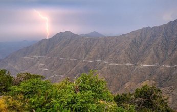 السعودية.. أمطار رعدية على بعض مناطق المملكة