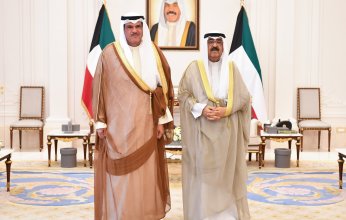 ولي العهد الكويتي يستقبل الشيخ سلمان الحمود الصباح ويهنئه بتزكيته رئيسا للاتحاد الآسيوي للرماية