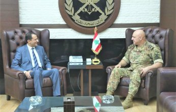 قائد الجيش اللبناني يلتقي مع سفير دولة قطر