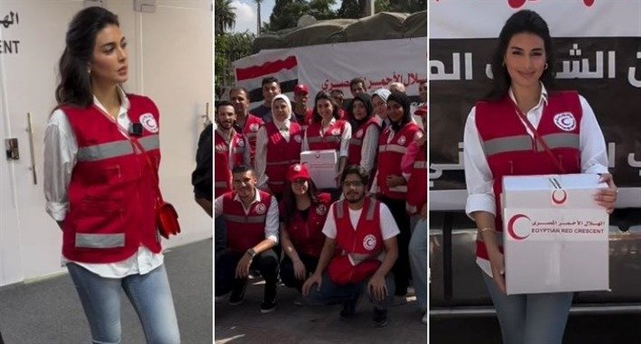 شاهد.. «ياسمين صبري» تشارك مع الهلال الأحمر حملة مساعدة أهالي غزة شاهد.. «ياسمين صبري» تشارك مع الهلال الأحمر حملة مساعدة أهالي غزة