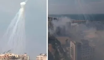 جيش الاحتلال الإسرائيلى يقصف مستشفى للأطفال بقنابل الفسفور الأبيض