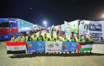 دخول 55 شاحنة إغاثة عبر معبر رفح المصرى