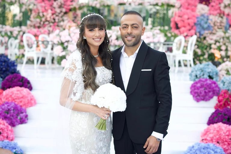 شاهد بالصور.. جانب من حفل زفاف تامر عاشور ونانسي نور 3 khaligyoun18045