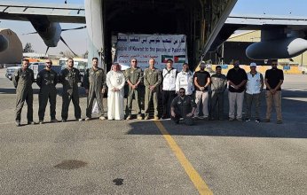 إقلاع الطائرة الإغاثية السادسة من الجسر الجوي الكويتي متجهة إلى مطار العريش