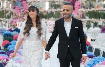 بعد عقد قرانهما.. أول ظهور لتامر عاشور وزوجته نانسي نور