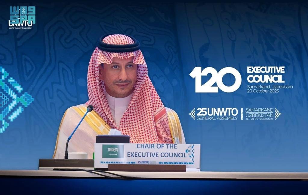 المملكة تفوز برئاسة فريق عمل "إعادة تصميم السياحة من أجل المستقبل" التابع لمنظمة السياحة العالمية المملكة تفوز برئاسة فريق عمل "إعادة تصميم السياحة من أجل المستقبل" التابع لمنظمة السياحة العالمية
