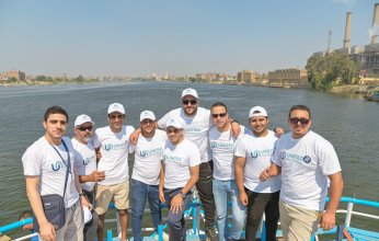 البنك الأهلي المتحد نظم فعالية لتنظيف نهر النيل بالقناطر الخيرية بالتزامن مع يوم التنظيف العالمي
