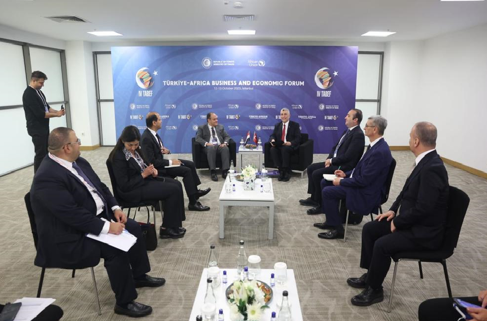 وزير التجارة المصري يبحث مع نظيره التركي سبل تعزيز العلاقات الاقتصادية والتجارية المشتركة خلال المرحلة المقبلة وزير التجارة المصري يبحث مع نظيره التركي سبل تعزيز العلاقات الاقتصادية والتجارية المشتركة خلال المرحلة المقبلة