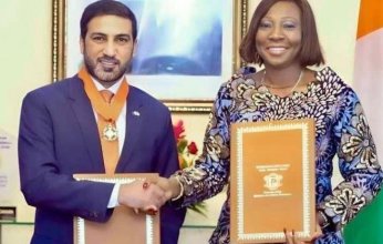 كوت ديفوار تمنح سفير دولة قطر وسام الاستحقاق الوطني
