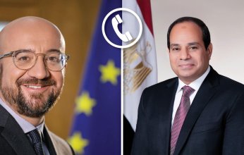 الرئيس المصري يؤكد لرئيس المجلس الأوروبى أهمية وقف التصعيد بين فلسطين وإسرائيل