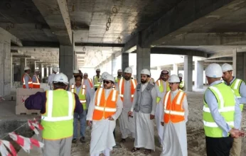 رئيس جامعة الخليج العربي ووفد الصندوق السعودي للتنمية يزوران مشروع مدينة الملك عبد الله بن عبد العزيز الطبية "