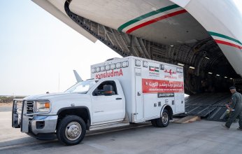 مطار العريش يستقبل الطائرة العاشرة من الجسر الجوي الكويتي لإغاثة غزة