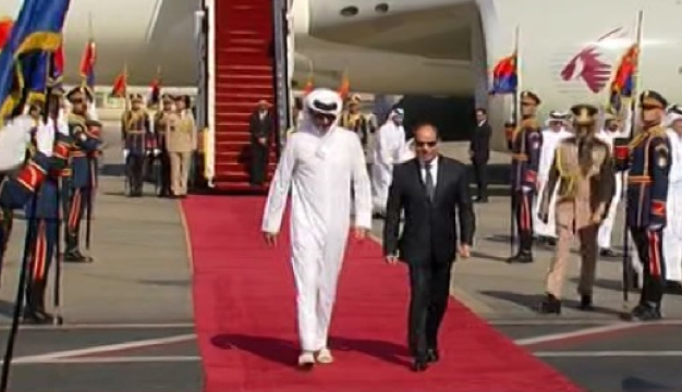 الرئيس السيسي يُستقبل الأمير تميم في زيارة رسمية إلى مصر الرئيس السيسي يُستقبل الأمير تميم في زيارة رسمية إلى مصر