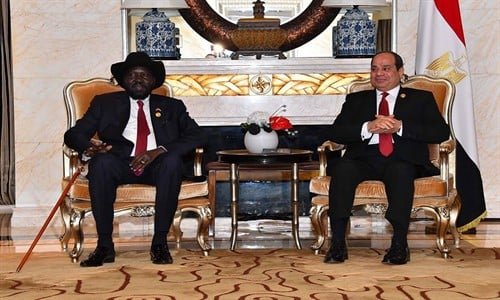 السيسي يعبر عن دعم مصر القوي لجنوب السودان في سبيل تحقيق السلام والاستقرار السيسي يعبر عن دعم مصر القوي لجنوب السودان في سبيل تحقيق السلام والاستقرار