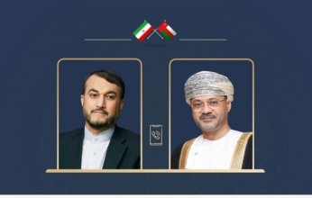 وزيرا الخارجية العماني والإيراني يناقشان استمرار العدوان الإسرائيلي على قطاع غزة