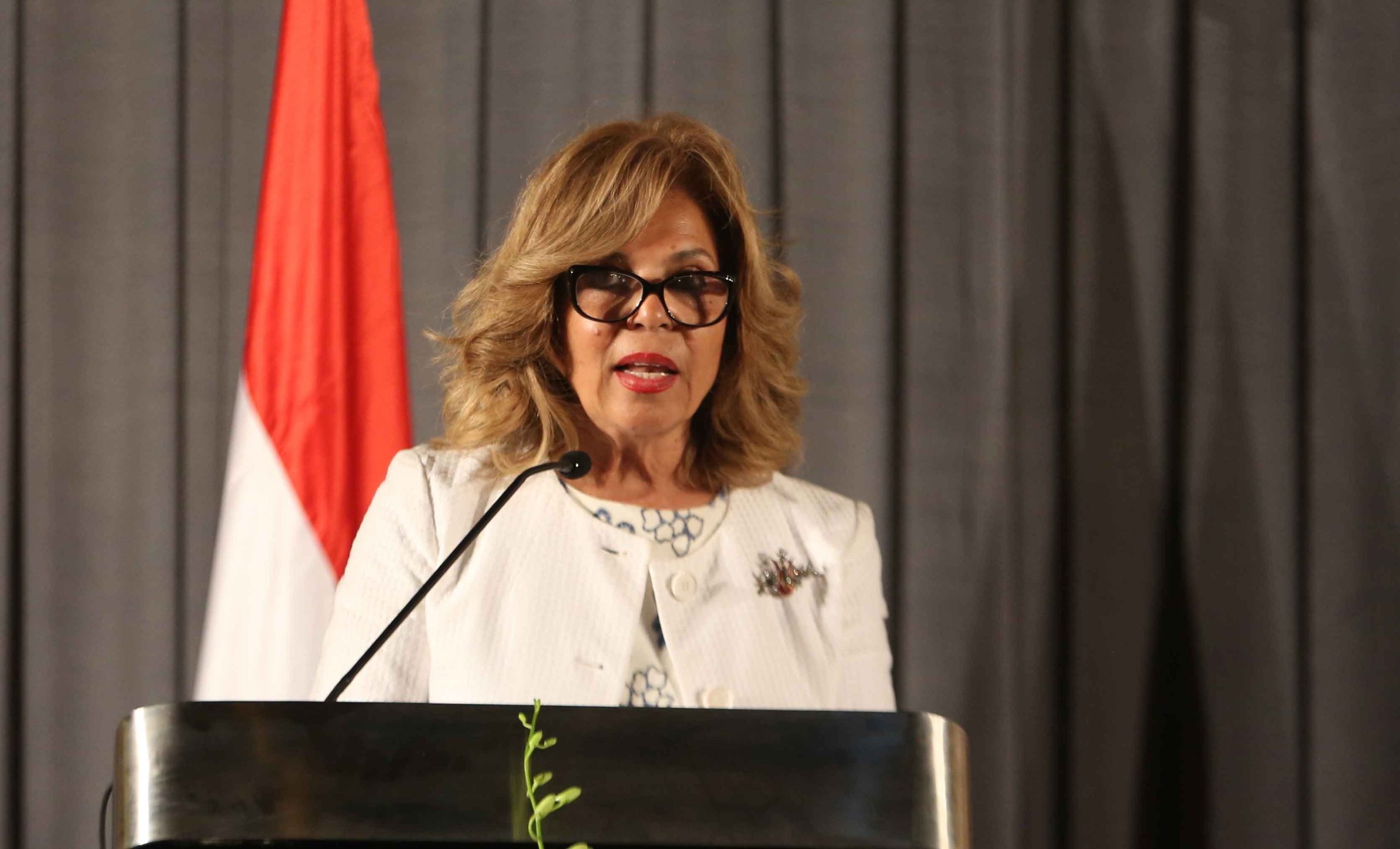 مشيرة خطاب: الأزمة العالمية الراهنة تدفعنا للتمسك بانفاذ حقوق الإنسان لكل فرد دون أي تمييز لأنها الوسيلة الأكيدة لتحقيق السلام والعدل والرفاهية مشيرة خطاب: الأزمة العالمية الراهنة تدفعنا للتمسك بانفاذ حقوق الإنسان لكل فرد دون أي تمييز لأنها الوسيلة الأكيدة لتحقيق السلام والعدل والرفاهية