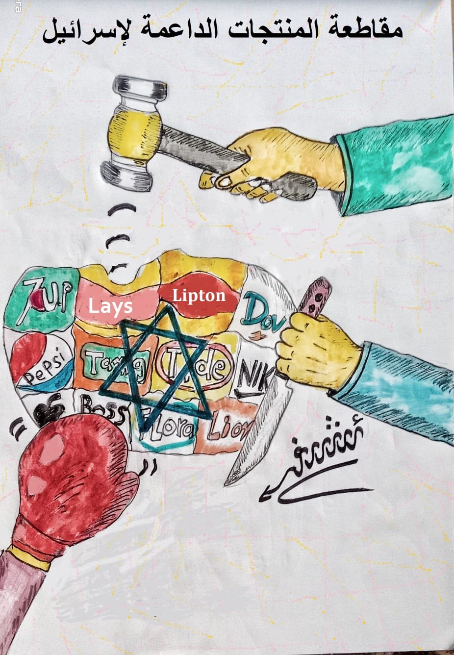 كاريكاتير اليوم.. .مقاطعة المنتجات الداعمة لاسرائيل كاريكاتير اليوم.. .مقاطعة المنتجات الداعمة لاسرائيل