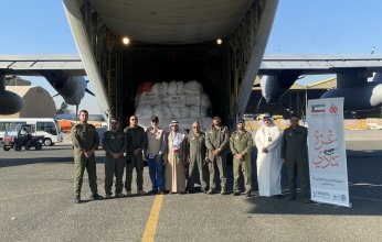 مساعدات كويتية جديدة لإغاثة غزة (صور)