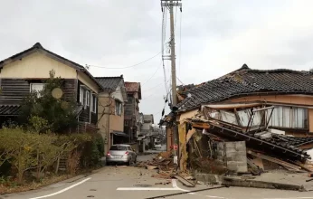مشهد مرعب لأحد الشوارع في اليابان بعد الزلزال (فيديو)