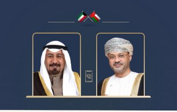 البوسعيدي يهنئ رئيس مجلس الوزراء الكويتي على توليه المنصب