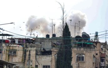 شاهد| نيران المقاومة الفلسطينية تستهدف جرافة إسرائيلية