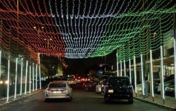 شوارع الكويت تتزين احتفالا بالأعياد الوطنية